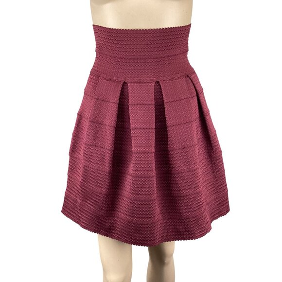 Girls From‎ Savoy Anthropologie Skirt Size X-Small/Small Textured A-Line - Picture 2 of 8